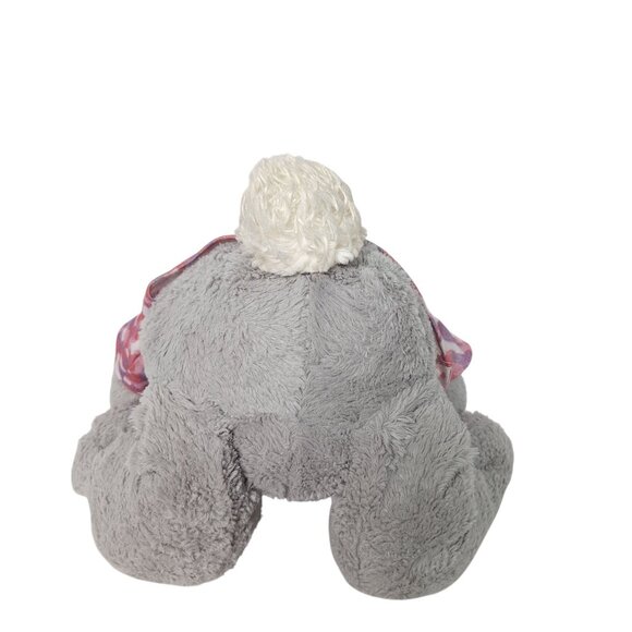 Large Floppy Gray Easter Bunny Rabbit Plush Pink Camo Stuffed Animal Toy 27" - Picture 5 of 5